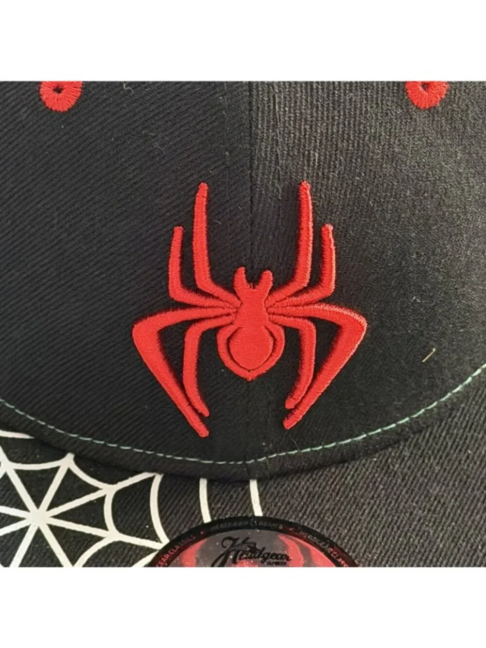 Headgear Classics Spider-Man Into The Spider-Verse Fitted Hat Size 7 Teal Black